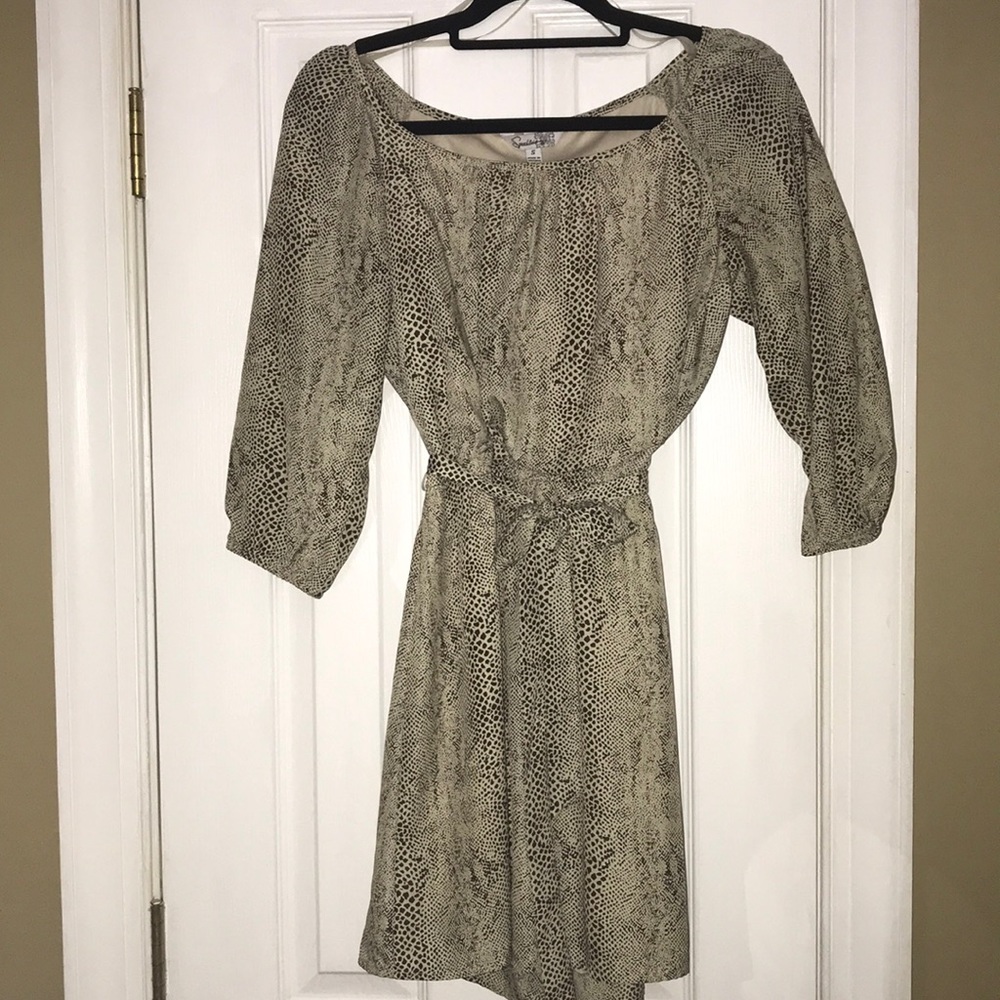 Snake Skin Printed Dress